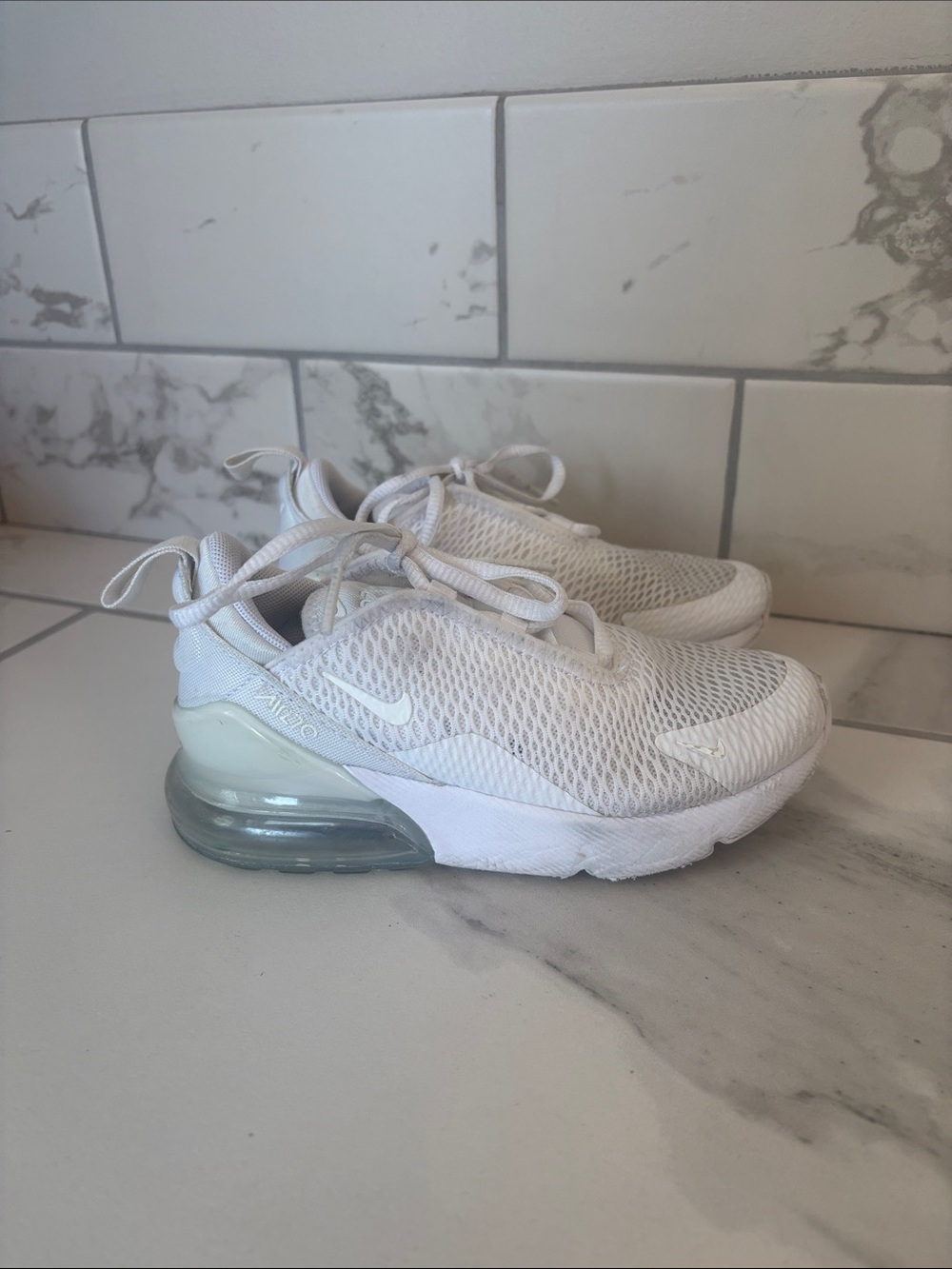 Nike Air Max 270 White Kids Size 12C